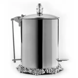 3SC Bally Ведро с крышкой, педалью, soft close, ручка Swarovski, цвет: хром