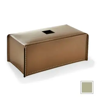 3SC Meridien Контейнер для бумажных салфеток 26х10х14см., настольный, гладкая кожа, цвет: Avorio