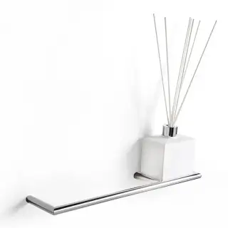 3SC Guy Полотенцедержатель и ароматический диффузор, 40см., справа, подвесной, композит Solid Surface, цвет: белый матовый/хром