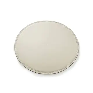 3SC Meridien Коврик 30х0.5см., настольный, круглый, гладкая кожа, цвет: Avorio