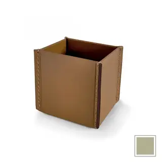 3SC Meridien Стакан для аксессуаров, настольный, гладкая кожа, цвет: Avorio