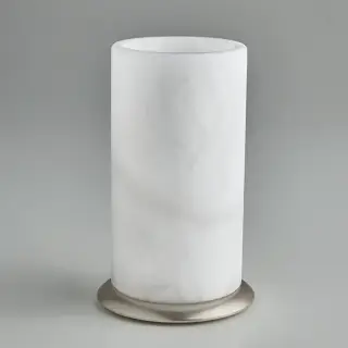 3SC Baster Round Стакан настольный, цвет: алебастр/никель сатинированный матовый