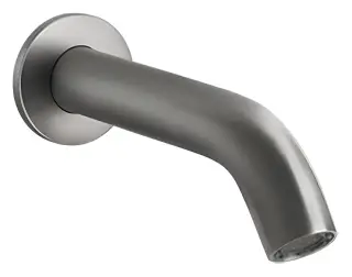 Излив Gessi 316 Flessa, для смесителя удаленного управления, 156 мм, цвет Steel Brushed