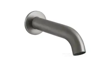 Излив для ванны Gessi 316, настенный, цвет Steel Brushed