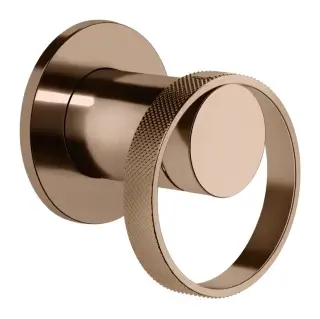 Cмеситель Gessi Anello, встраиваемый, без излива, на 1 потребителя, внешняя часть, цвет Copper PVD