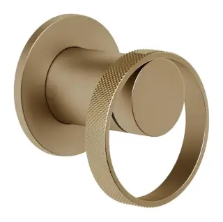 Cмеситель Gessi Anello, встраиваемый, без излива, на 1 потребителя, внешняя часть, цвет Warm Bronze Brushed PVD