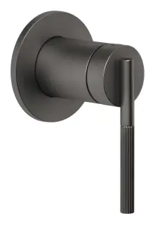 Cмеситель Gessi Ingranaggio, настенный, встраиваемый, внешняя часть, цвет Black Metal Brushed PVD