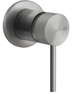 Смеситель для раковины Gessi316, однорычажный, на 1 выход, внешняя часть, цвет Steel Brushed