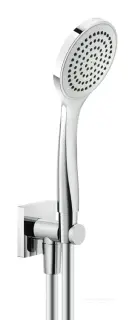 Ручной душ Gessi Rilievo, ø100 мм, настенный, с выводом воды, держателем лейки, шлангом, цвет Chrome