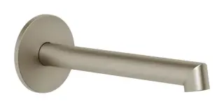 Излив для раковины Gessi Anello, настенный, средней длины, цвет Finox Brushed Nickel
