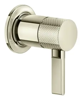 Смеситель Gessi Inciso, встраиваемый, однорычажный, на 1 выход, внешняя часть, цвет Nickel PVD