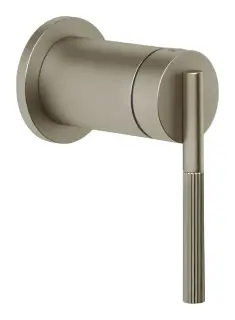 Смеситель Gessi Ingranaggio, встраиваемый, однорычажный, на 1 выход, внешняя часть, цвет Finox Brushed Nickel