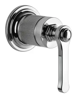 Смеситель Gessi Venti20, настенный, на 1 выход, внешняя часть, цвет Chrome