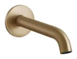 Излив Gessi 316 Flessa, для смесителя удаленного управления, 156 мм, цвет warm Bronze Brushed PVD