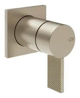 Смеситель для душа Gessi Inverso, настенный, на 1 выход, внешняя часть, цвет Finox Brushed Nickel