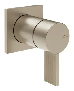 Смеситель Gessi Inverso, встраиваемый, настенный, на 1 выход, внешняя часть, цвет Finox Brushed Nickel