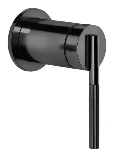 Смеситель Gessi Ingranaggio, встраиваемый, однорычажный, на 1 выход, внешняя часть, цвет Black Metal PVD