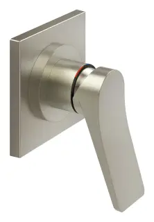 Смеситель Gessi Rilievo, настенный, на 1 выход, внешняя часть, цвет Finox Brushed Nickel