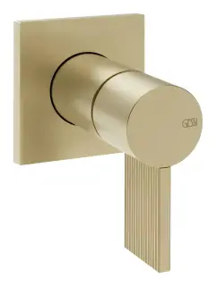 Cмеситель для раковины Gessi Inverso, настенный, на 1 выход, внешняя часть, цвет Brushed Brass PVD