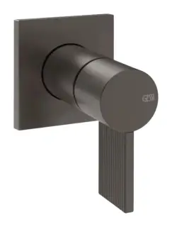 Смеситель для раковины Gessi Inverso, настенный, на 1 выход, внешняя часть, Н-95 мм, цвет чёрный металл шлифованный PVD
