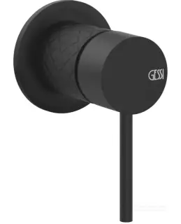 Смеситель Gessi 316, встраиваемый, однорычажный, на 1 выход, внешняя часть, цвет Matte Black