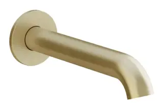 Излив для ванны Gessi Origini, настенный, цвет Brushed Brass PVD