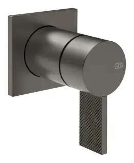 Смеситель для душа Gessi Inverso, настенный, на 1 выход, внешняя часть, цвет Black Metal Brushed PVD