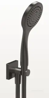 Ручной душ Gessi Rilievo, шланговое подсоединение, держатель, шланг 1500 мм, ручная лейка с защитой от известкового налёта, цвет Black Metal Brushed PVD