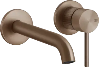 Смеситель Gessi316, однорычажный, на 1 выход, встраиваемый, ⌀65хh114 мм, внешняя часть, цвет Copper Brushed PVD