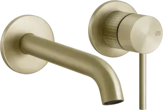 Смеситель Gessi316, однорычажный, на 1 выход, встраиваемый, ⌀65хh114 мм, внешняя часть, цвет Brass Brushed PVD