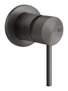 Смеситель Gessi 316, встраиваемый, однорычажный, на 1 выход, внешняя часть, цвет Black Metal Brushed PVD