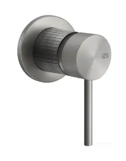 Смеситель Gessi 316, однорычажный, на 1 выход, встраиваемый, ⌀65хh114 мм, цвет Black Metal Brushed PVD