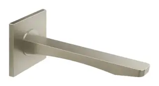 Излив Gessi Rilievo, настенный, средней длины, 236 мм, цвет Finox Brushed Nickel