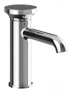 Смеситель для раковины Gessi Origini, без донного клапана, в комплекте отделочная вставка, 67x174 мм, цвет хром