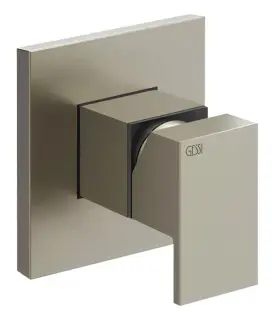 Cмеситель Gessi Rettangolo, настенный на 1 выход, внешняя часть, цвет Finox Brushed Nickel