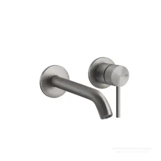 Смеситель для раковины Gessi316 Flessa, встраиваемый, с длинным изливом, внешняя часть, цвет Steel Brushed