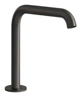 Излив Gessi316, на горизонтальную поверхность, высота 162 мм, цвет Black Metal Brushed PVD