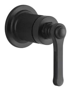 Смеситель Gessi Venti20, настенный, на 1 выход, внешняя часть, цвет Matte Black