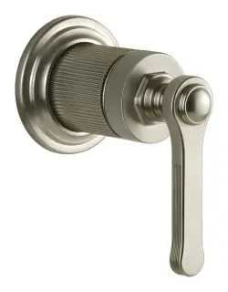 Смеситель Gessi Venti20, настенный, на 1 выход, внешняя часть, цвет Finox Brushed Nickel