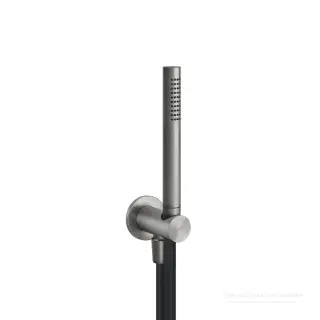 Ручной душ Gessi 316, с шланговым подсоединением и держателем, цвет Steel Brushed