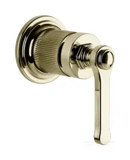 Смеситель Gessi Venti20, настенный, на 1 выход, встраиваемый, цвет Brass PVD