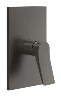 Cмеситель для душа Gessi Rilievo, встраиваемый, однорычажный, 1 выход, внешняя часть, цвет Black Metal Brushed PVD