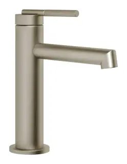 Cмеситель для раковины Gessi Ingranaggio, однорычажный, без донного клапана, цвет Finox Brushed Nickel