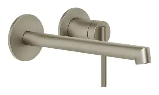 Смеситель для раковины Gessi Ingranaggio, встраиваемый, длинный излив, внешняя часть, цвет Finox Brushed Nickel