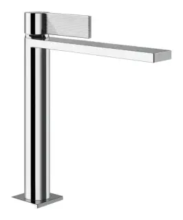 Смеситель для раковины Gessi Inverso, без донного клапана, с соединительными шлангами, Н-251 мм, цвет хром