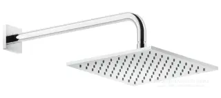 Верхний душ Gessi Rilievo 250х250 мм, шарнирный для настенного креплениям, цвет Chrome