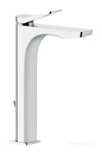 Cмеситель для раковины Gessi Rilievo, высокий, c донным клапаном, цвет Chrome