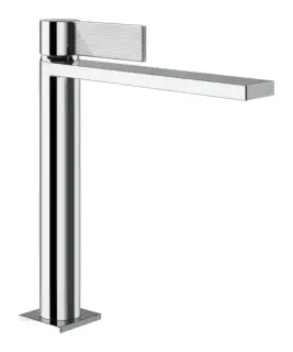 Смеситель для раковины Gessi Inverso, однорычажный, с донным клапаном и соединительными шлангами, Н-251 мм, цвет хром