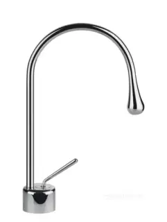 Cмеситель для раковины Gessi Goccia h309 мм, с коротким изливом, без донного клапана, цвет Chrome