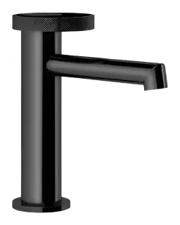 Смеситель для раковины Gessi Anello, низкий, однорычажный, без донного клапана, цвет Black Metal PVD